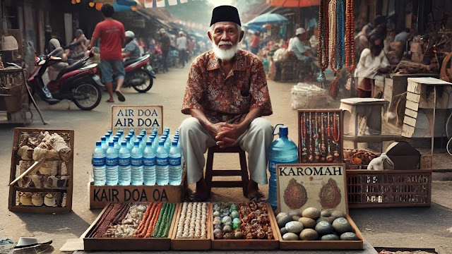 Jualan Surga di Pinggir Jalan: dari Air Doa sampai Batu Karomah